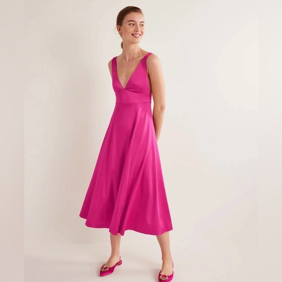 Boden sleeveless fit & flare pink size 10 & 12 new with tags D0532. - Picture 2 of 9